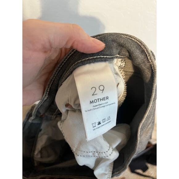 Mother The Tomcat Ankle Straight Jeans Beam Me Up Gray 29 - Picture 10 of 11